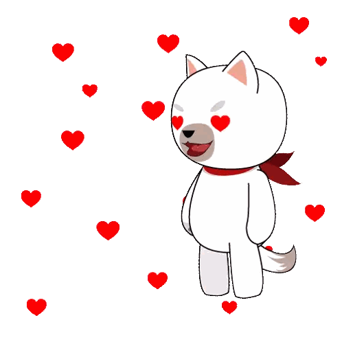 White Cat Holding Red Heart
