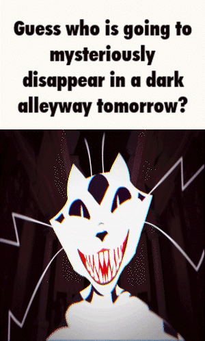 White Cat Red Teeth Guess Who Disappears