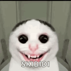 White Cat Sitting On Toilet With Open Mouth GIF