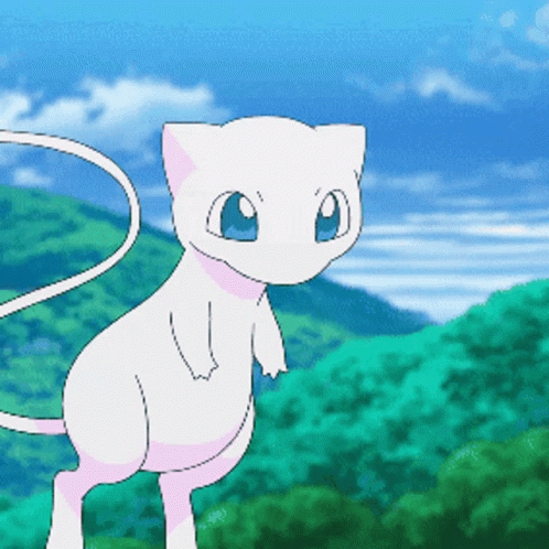 White Cat With Long Tail in Forest