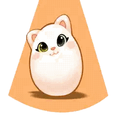 White Cat with Purple Eyes