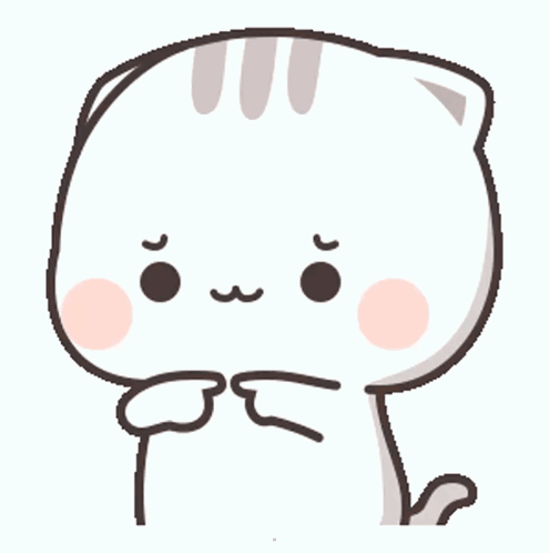 White Cat With Striped Tail GIF