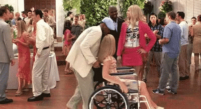 White Chicks Marlon Wayans Pushing Wheelchair GIF