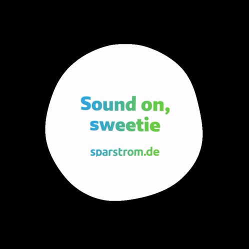 White Circle Sound On Sweetie GIF