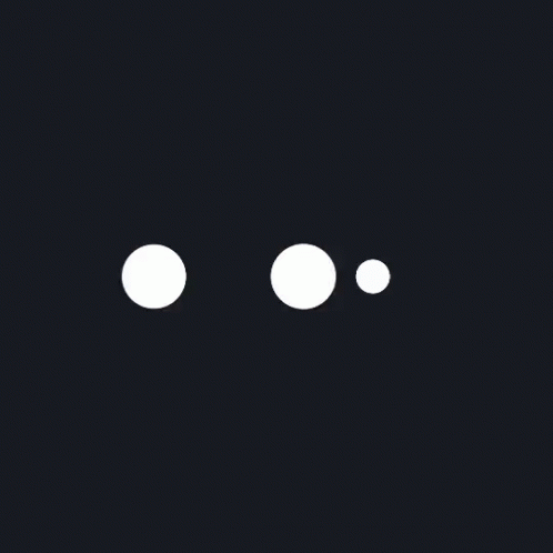 White Circle With Two Black Dots GIF