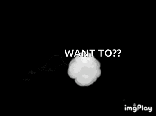 White Cloud Saying Want To GIF