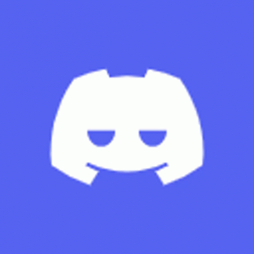 White Discord Logo on Blue Background With Star