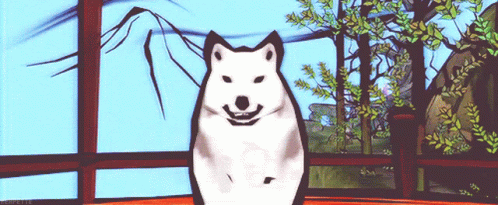 White Dog Smiling