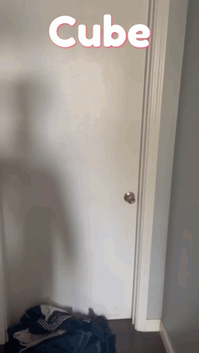 White Door Saying Cube