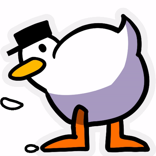 White Duck Dance Wiggling Butt GIF