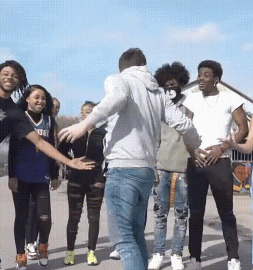 White Dude Getting Sturdy Dance Craze GIF