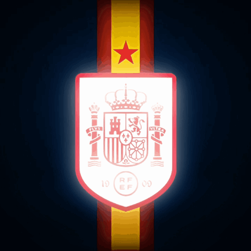 White Emblem With Red Star and RF EF