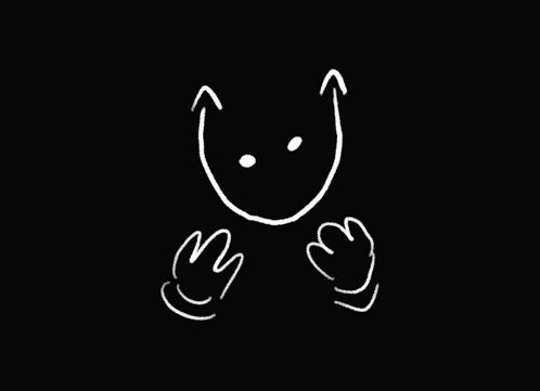 White Face and Hand Drawing