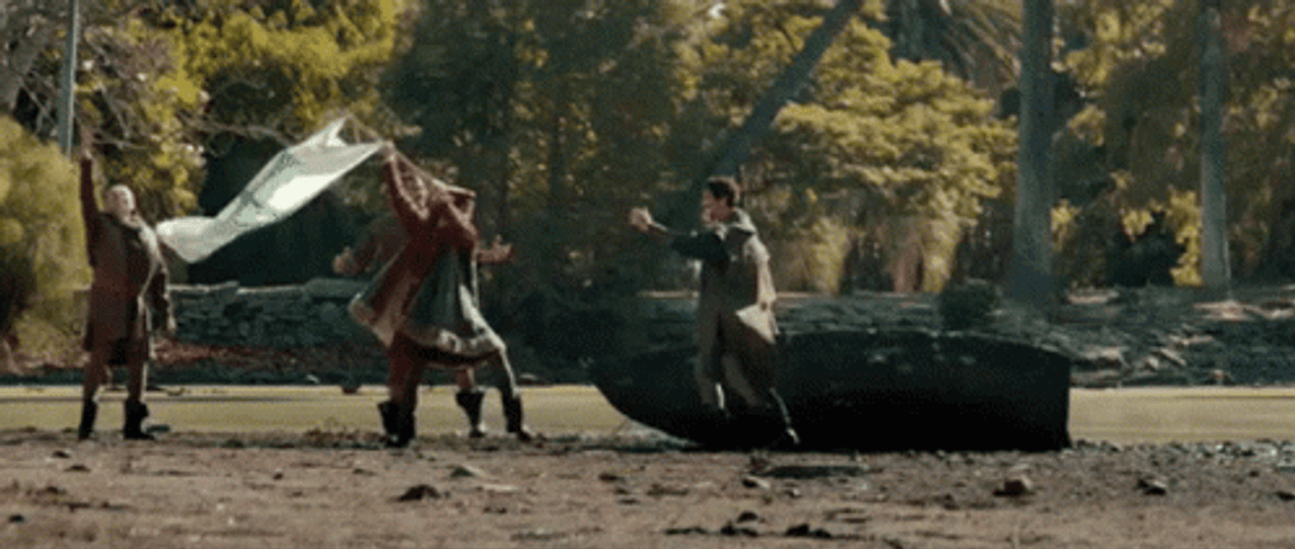 White Flag Planting GIF
