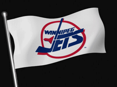 White Flag With Winnipeg Jets GIF