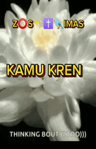 White Flower Saying Kamu Kren Thinking Bout U Too