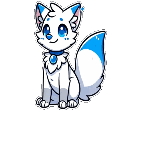 White Fox With Blue Eyes