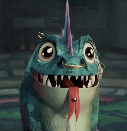 White Goat Open Mouth Funny Face GIF
