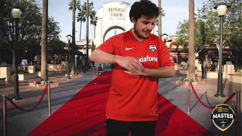 White Guy Natural Rizz Red Carpet GIF