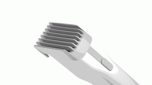White Hair Clipper With Comb
