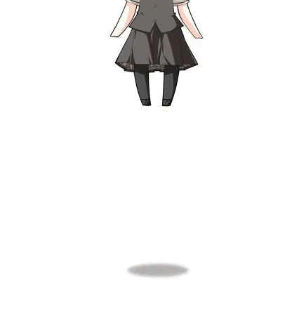 White-Haired Black-Eyed Chibi Girl Saying Herro Averybody