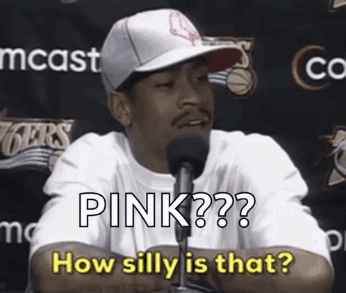 White Hat Man Microphone Pink How Silly Is That