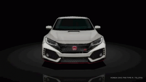 White Honda Civic Pixel Art