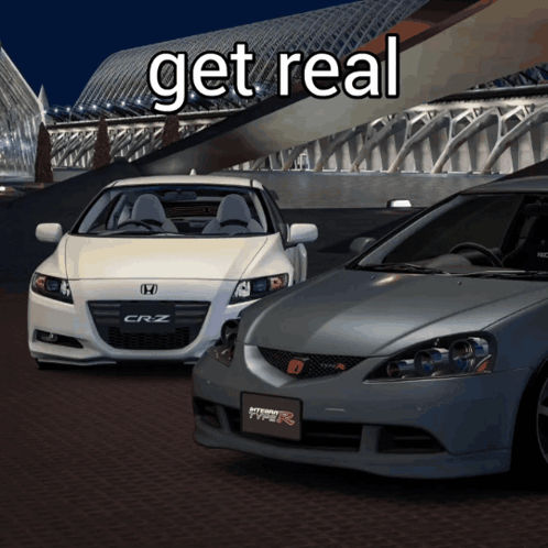 White Honda CRZ Next to Grey Honda CRZ