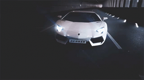 White Lamborghini Huracan Cool Cars GIF