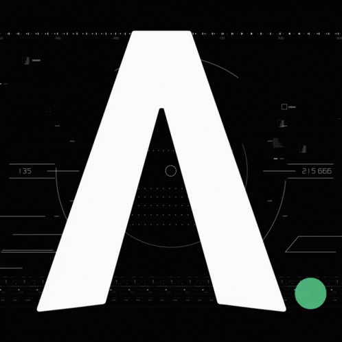 White Letter A With Green Circle