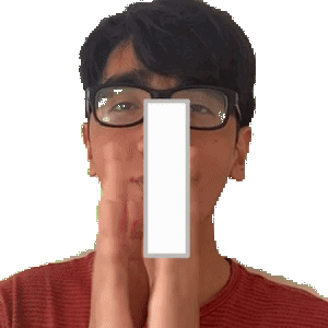 White Letter I Bouncing GIF