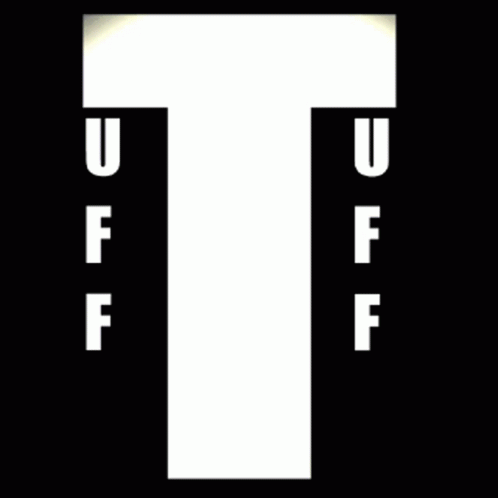 White Letter T With U and F on Purple