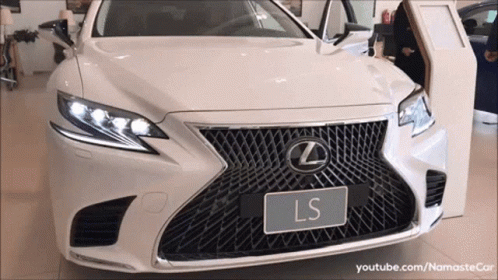 White Lexus LS Front