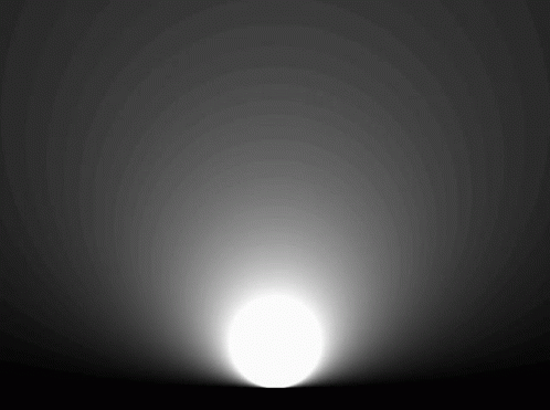 White Light Shining Through Dark Circle GIF