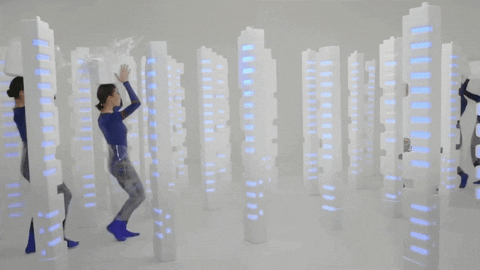 White Light Tetris GIF