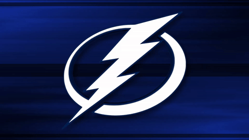 White Lightning Bolt in Blue Circle