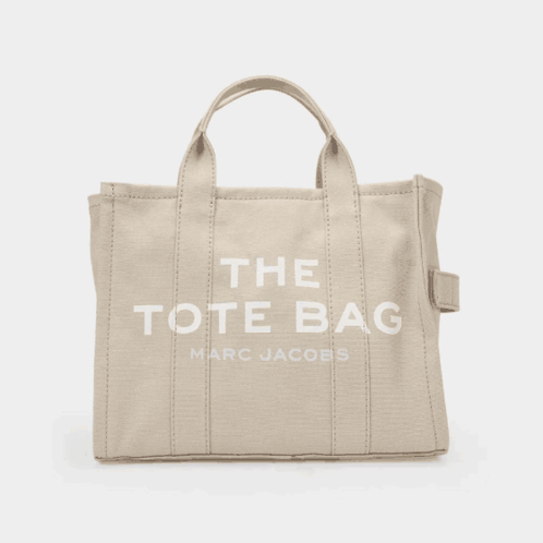 White Marc Jacobs Tote Bag With Black Strap