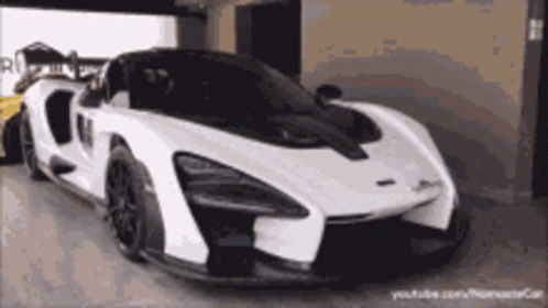 White McLaren Senna Parked