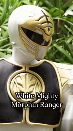White Mighty Morpin Ranger GIF
