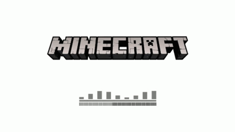 White Minecraft Loading Screen GIF