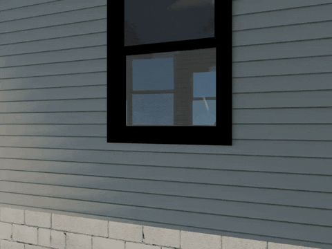 White Object Sticking Out Of Window GIF