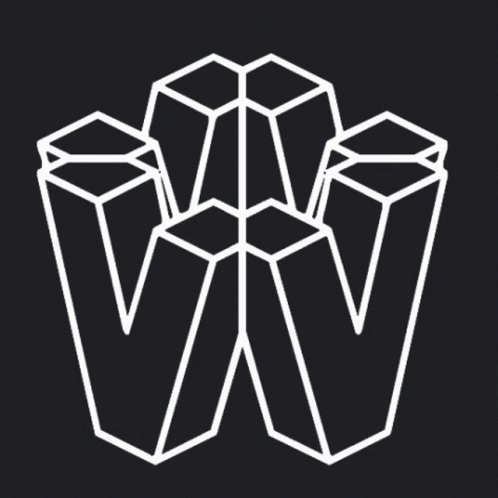 White Outline Letter W
