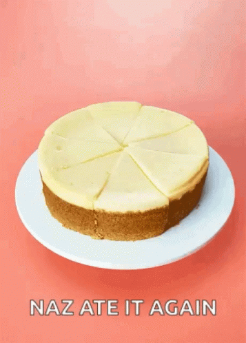 White Plate Cheesecake Naz Ate It Again