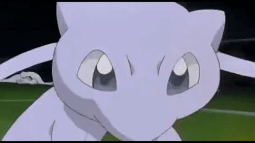 White Pokemon On Green Field GIF