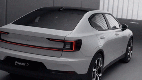 White Polestar 2 GIF