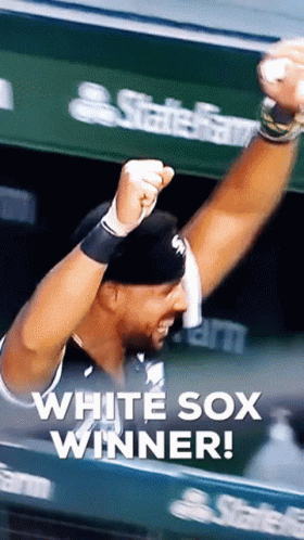 White Sox Player Celebrating