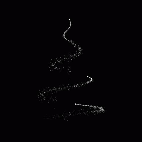 White Sparkle Christmas Tree GIF