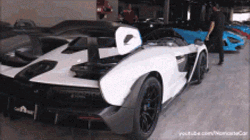 White Sports Car in Garage