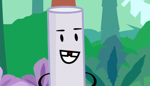 White Tube With Smiling Face and Arms