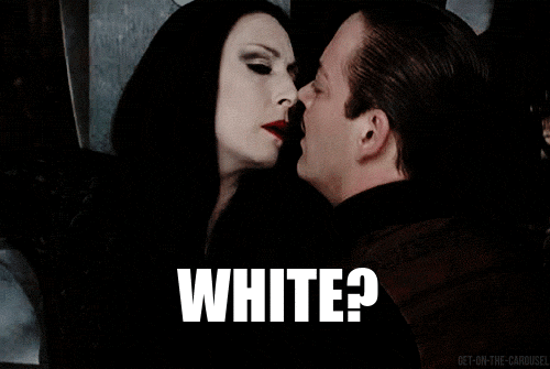 Morticia And Gomez Addams White GIF